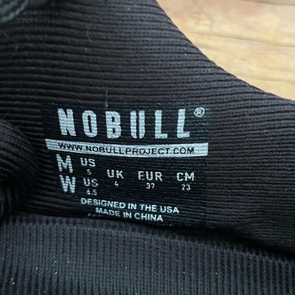 NoBull Low Rise Black Canvas Trainer - Picture 5 of 7